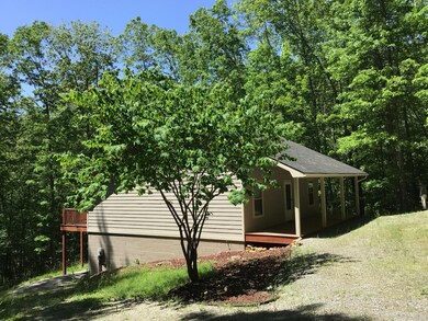 House with mature trees