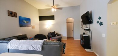 Family room directly off the kitchen.