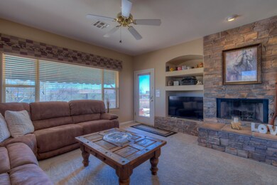 Grand Stone Fireplace