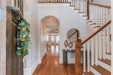 Notice the archways and rounded wall corners