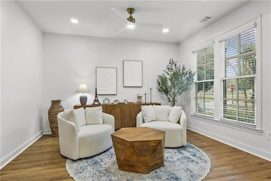 Flex room to the right of the front door