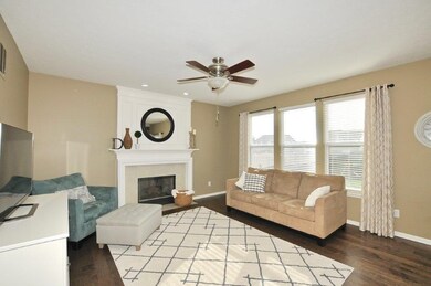 Great room with gas fireplace