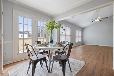 Breakfast room looks into Family rt=oom