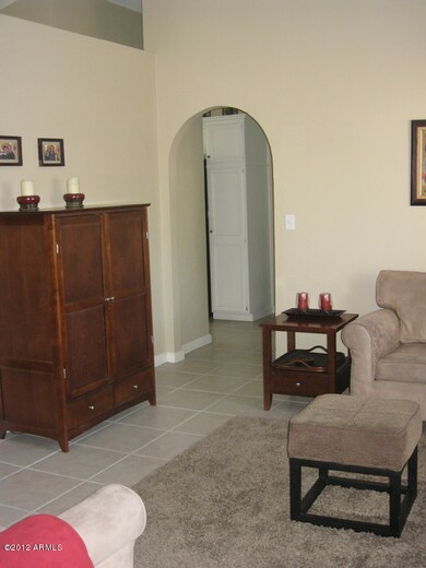 Living room view from front door