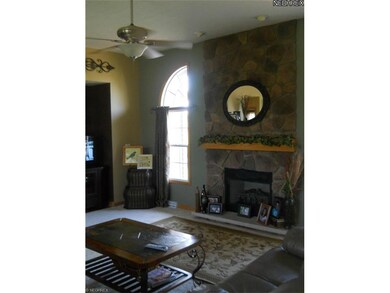 Gas fireplace in the great room