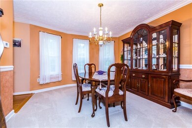 Dining room is nicely sized to accomodate all of y