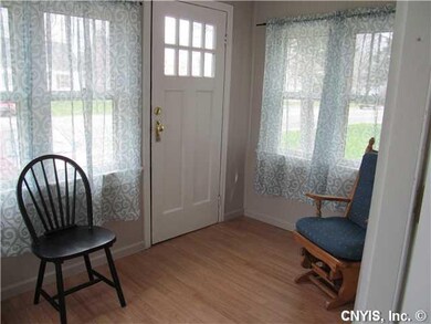Porch - Enclosed. Front entryway is enclosed porch