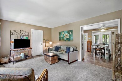 Living Room opens to eat-in Kitchen
