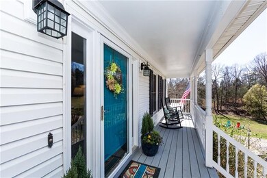 Relaxing rocking chair front porch