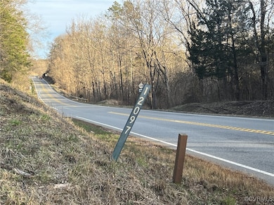 end of driveway- looking East down James Anderson