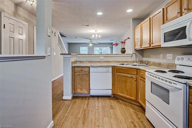 Kitchen opens to the living / dining area.