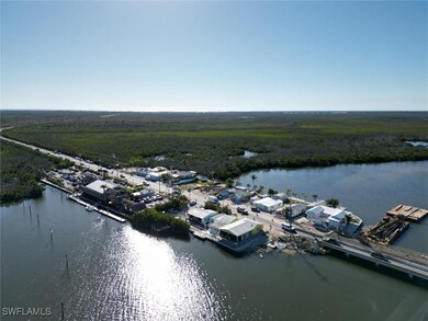 Bird's eye view of a nearby body of water