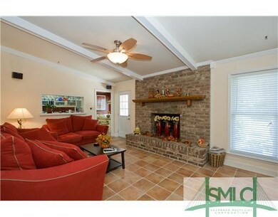 Den/Family/Great Room. Vaulted ceiling, tile floor