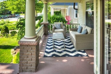 Spacious covered front porch