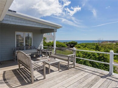 The spacious deck enjoys ocean...