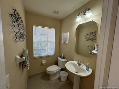 Half bath off entry.