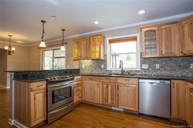 Stainless steel appliances in gorgeous kitchen
