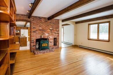 View into the kitchen from the...