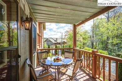 Private covered deck with pleasant views