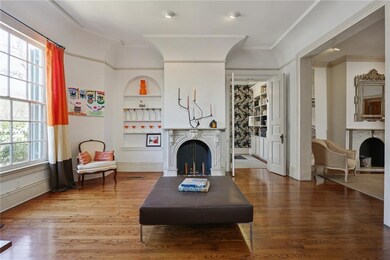Parlor -- lots of natural light, wood floors, beau