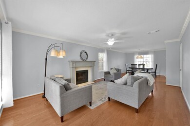 Open and bright family room w/ Cozy fireplace