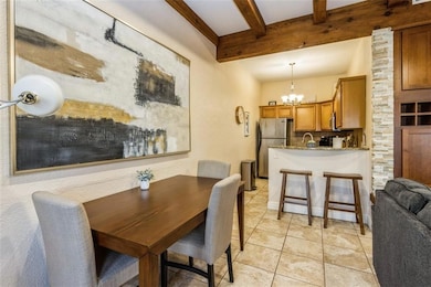 Granite countertops and updated backsplash