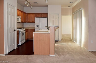 Kitchen and entrance to Master bedroom