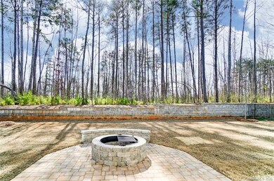 backyard paver patio w/ fire pit