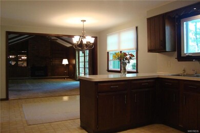 Great open floor plan.  Large eating area. Huge fa