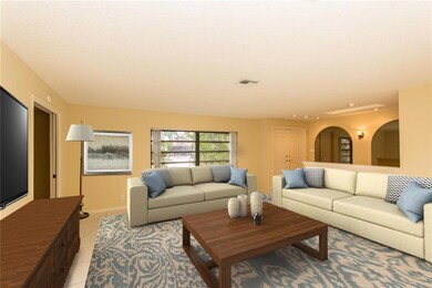 Living Room virtually staged.