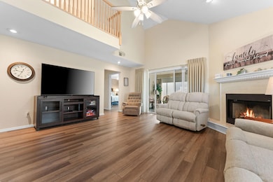 Main Living Area With Fireplace