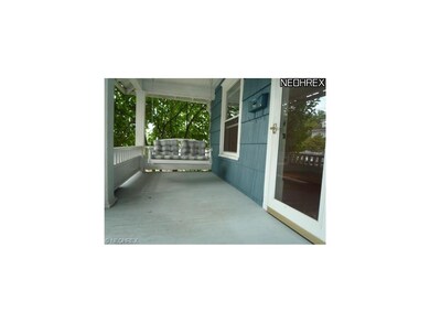 The front porch is perfect for relaxing on your ha