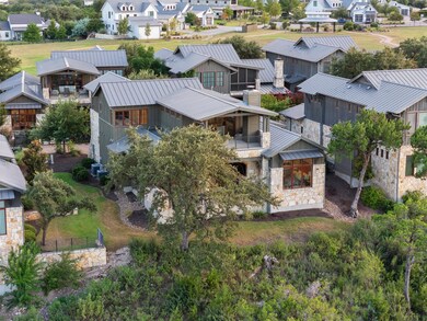 Aerial view of residential area