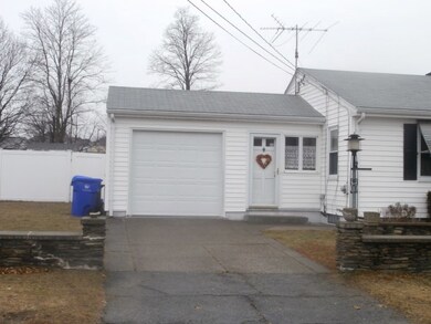 one car attached garage and breezeway