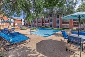 View of pool with a patio