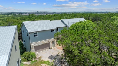 Bird's eye view of a heavily wooded area