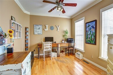 Front room can be a den, office or sitting room.