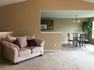 Living/dining areas