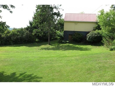 YARD WITH DETACHED GARAGE