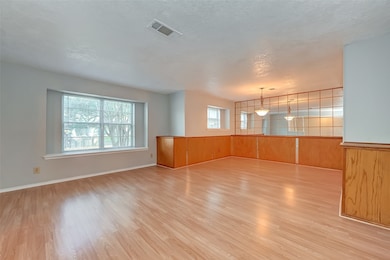 Spacious formal living and dining room combo