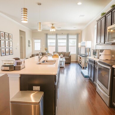 Kitchen featuring appliances with stainless steel