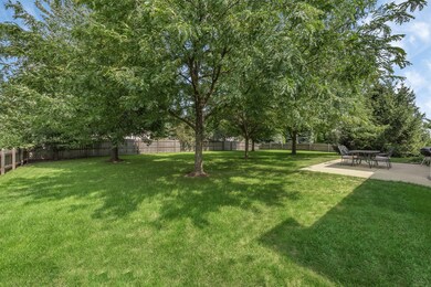Fully fenced backyard