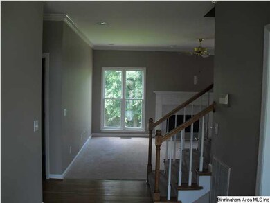 View from the foyer towards the main den shows the