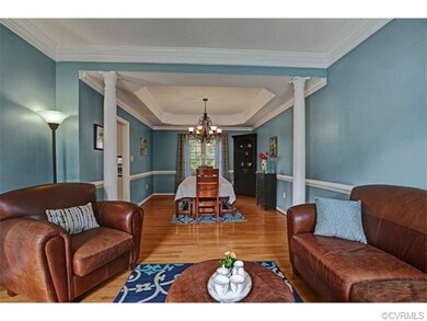 Beautiful hardwood floors in both living room & di