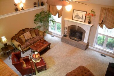 14 X 20 LIVING ROOM WITH FIREPLACE HARDWOOD, CEILING FANS, UPSCALE LIGHTING & DESIGNER PAINT COLORS