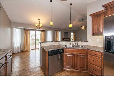 Kitchen looking towards dining room area