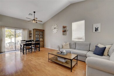 Laminate flooring & vaulted ceiling