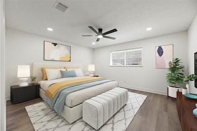 Large primary bedroom.  Virtually staged