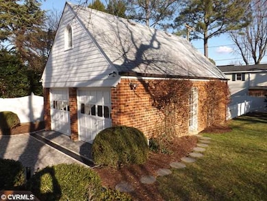 Exterior Back - Oversized 2 car garage with steps 