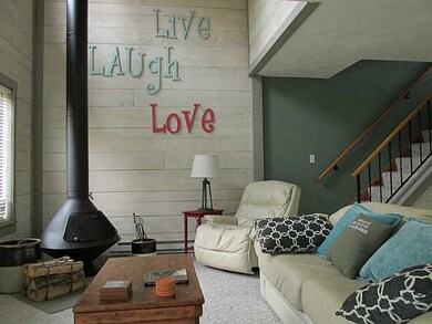 Living Room. Walls have been painted to brighten u